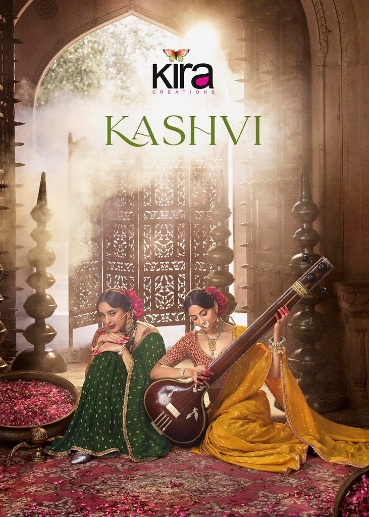 KASHVI BY KIRA 6501 TO 6508 SERIES DESIGNER VISCOSE CREPE SAREES