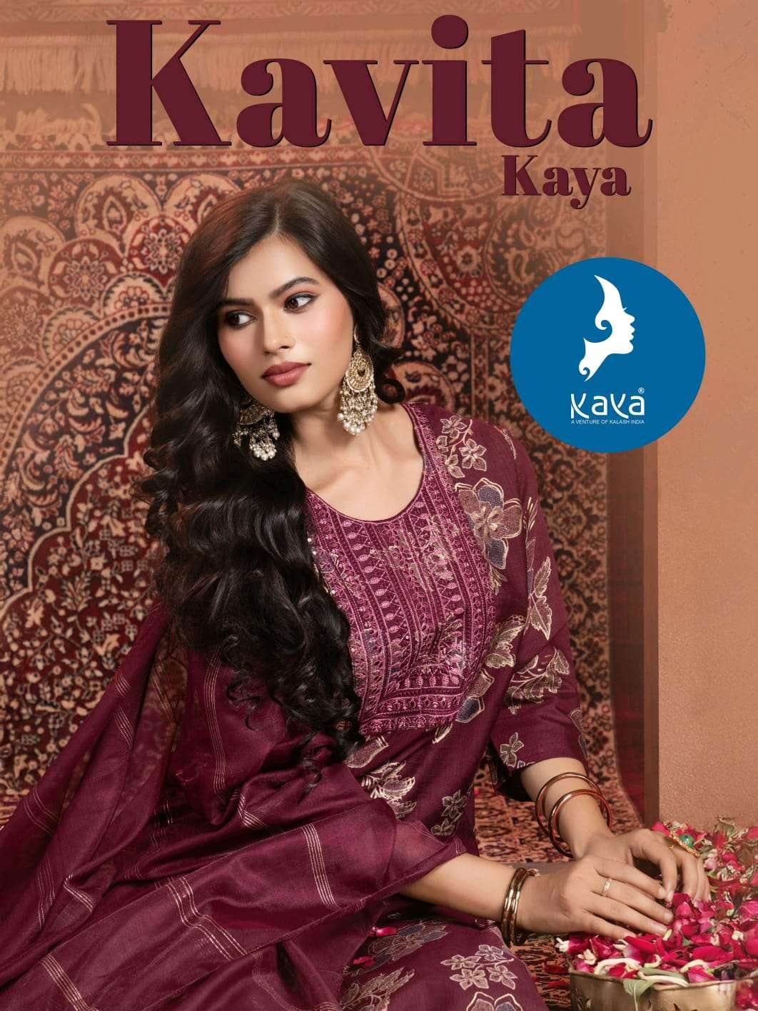 KAVITA BY KAYA 01 TO 06 SERIES FANCY VERTICAL PRINT STITCHED DRESSES