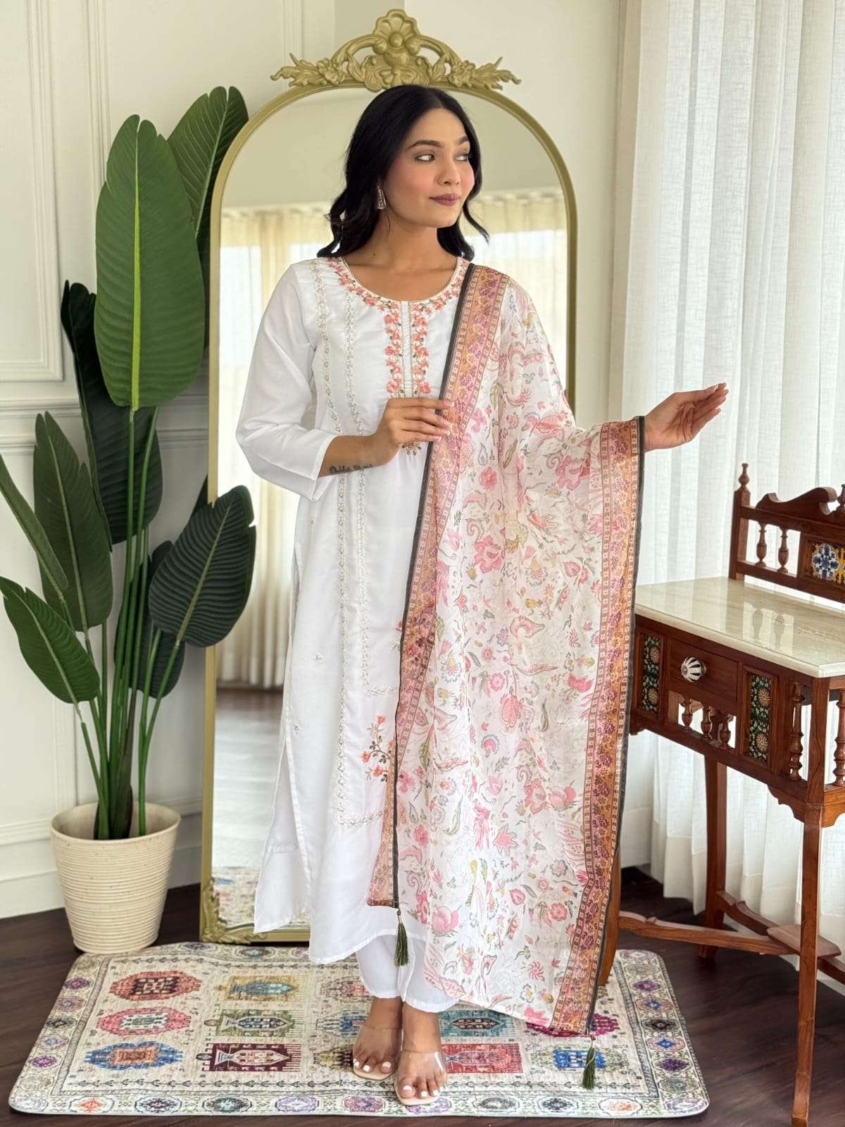 KIBANSI-01 BY SUSWANI LATEST FANCY DESIGNER COTTON STITCHED DRESS