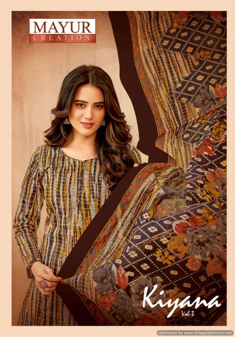 KIYANA VOL-3 BY MAYUR CREATION 3001 TO 3010 SERIES COTTON STITCHED DRESSES