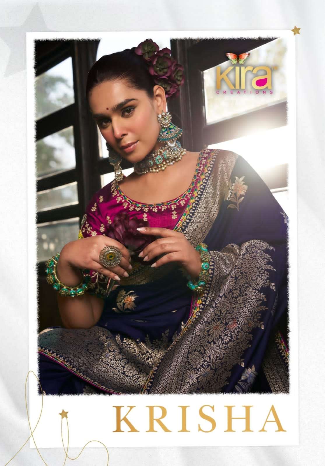 KRISHA BY KIRA 7201 TO 7206 SERIES DESIGNER DOLA VISCOSE SILK SAREES