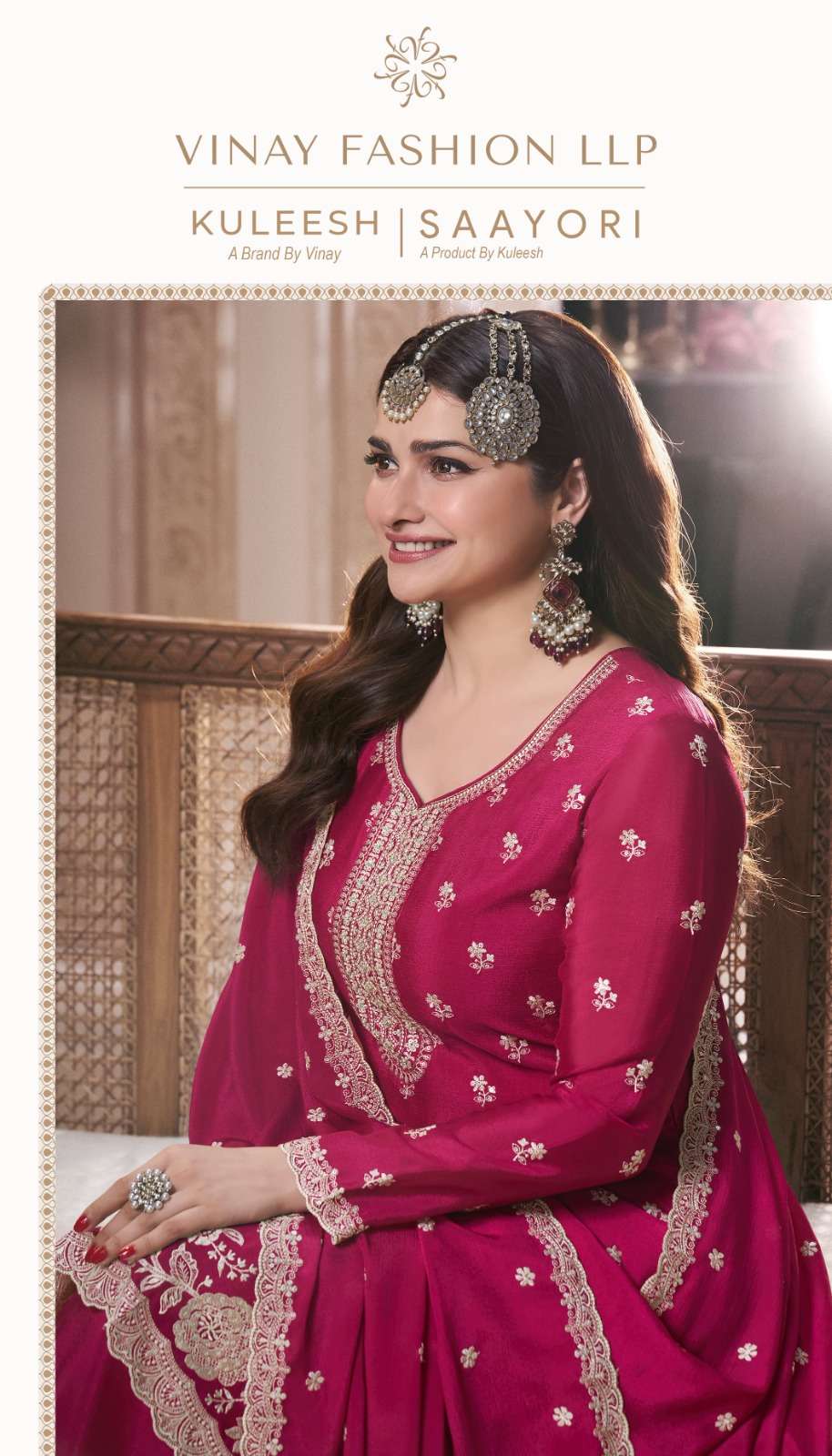 KULEESH SAAYORI BY VINAY FASHION 72691 TO 72696 SERIES CHINON DRESSES