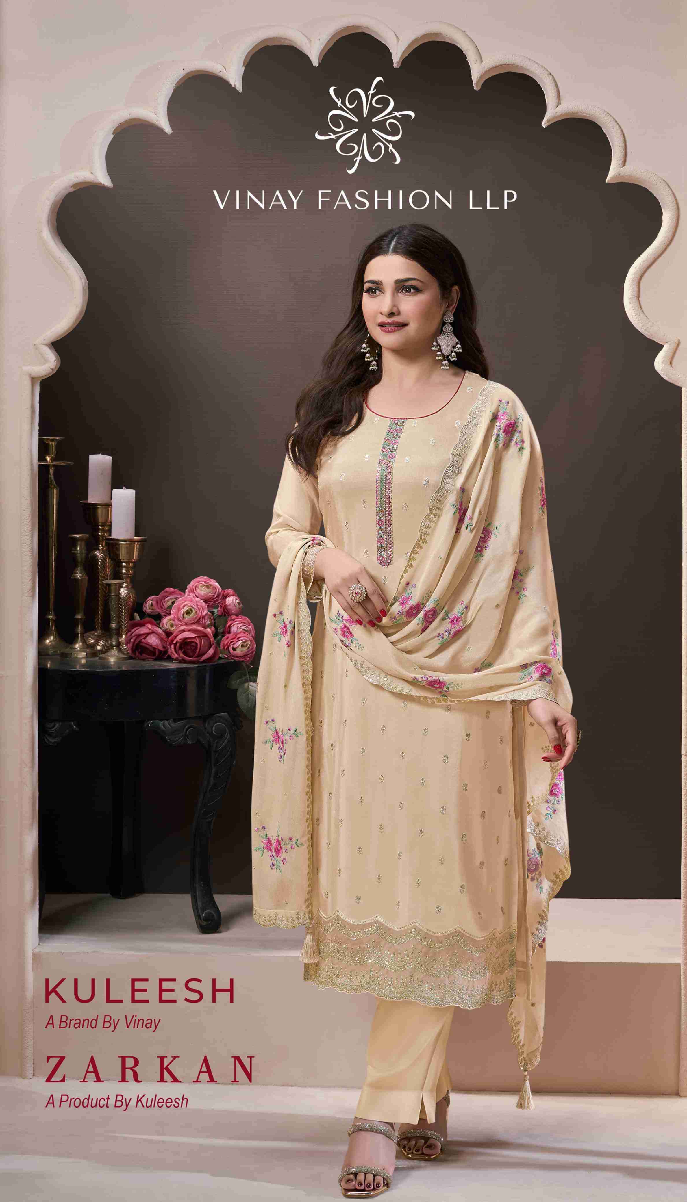 KULEESH ZARKAN BY VINAY FASHION 73681 TO 73685 SERIES SILK DRESSES