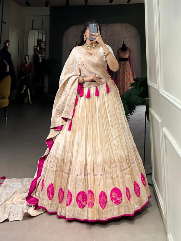 LNB-2048 COLOURS BY SUSWANI FANCY DESIGNER HEAVY SIMMER LEHENGAS