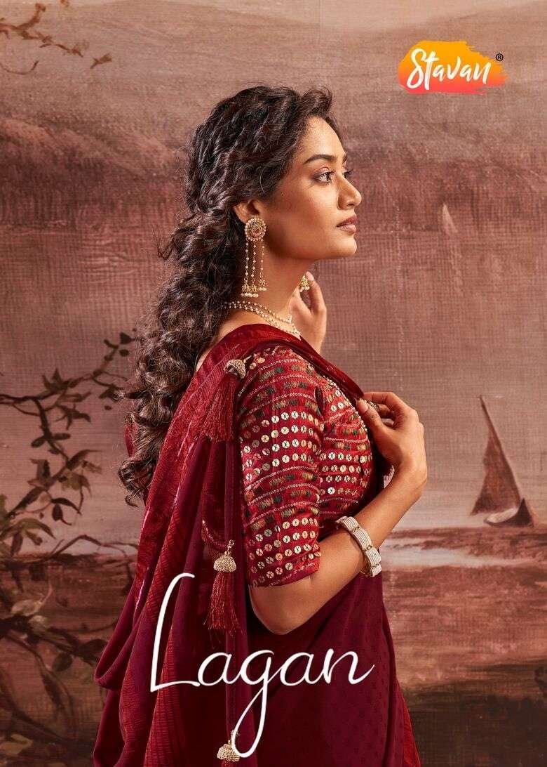 LAGAN BY STAVAN 101 TO 110 SERIES DESIGNER SOFT WEAVING FABRIC SAREES
