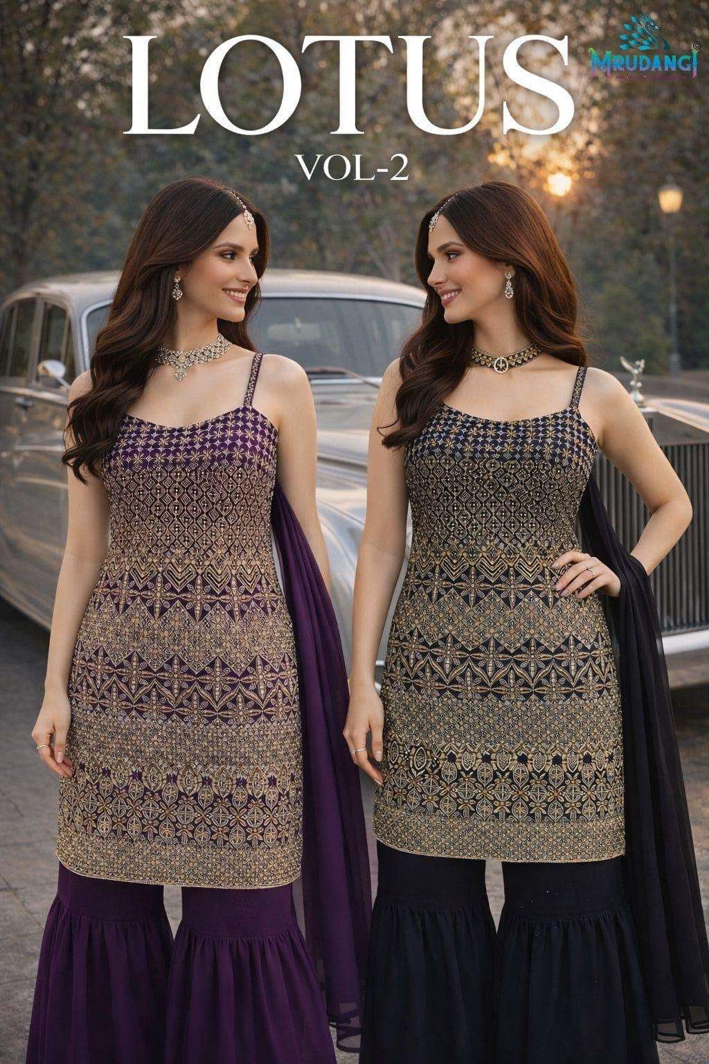 LOTUS VOL-2 BY MRUDANGI 903 TO 904 SERIES PREMIUM GEORGETTE DRESSES