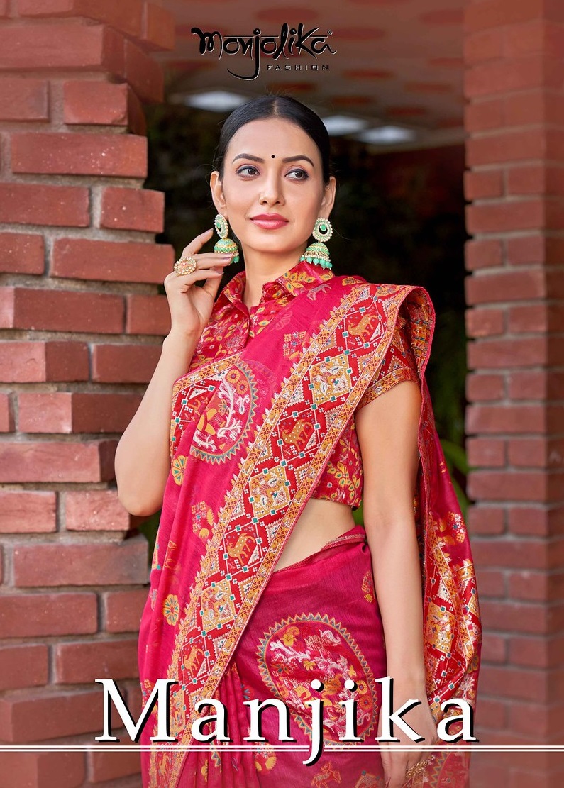 MANJIKA BY MONJOLIKA FASHION 7201 TO 7204 SERIES COTTON SILK SAREES