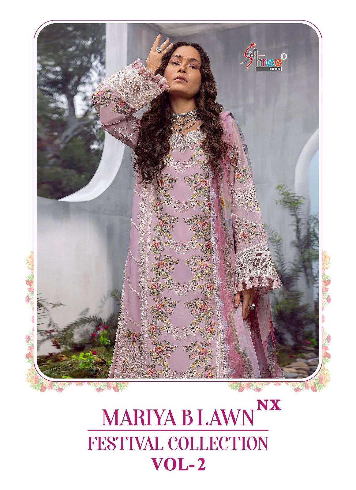 MARIYA B LAWN FESTIVAL COLLECTION VOL-2 NX BY SHREE FABS 3524 TO 3526 SERIES COTTON PAKISTANI DRESSES