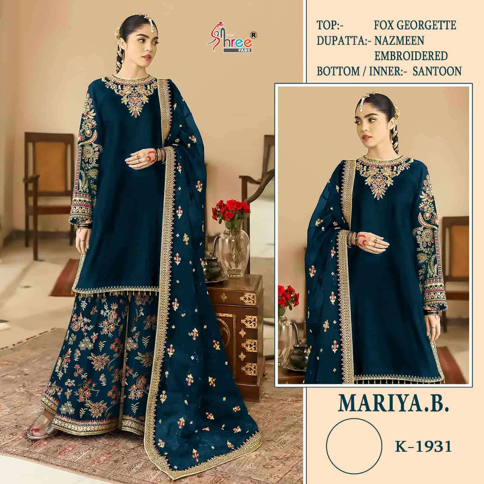 MARIYA.B. K-1931 COLOURS BY SHREE FABS FAUX GEORGETTE PAKISTANI DRESSES
