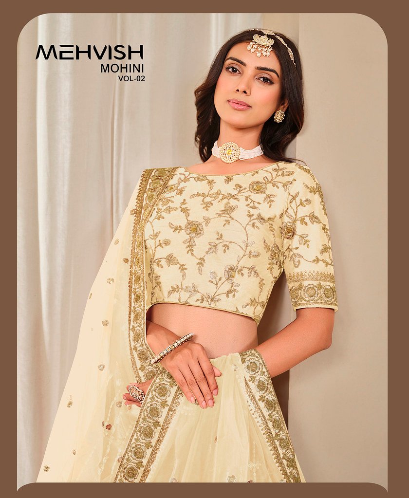 MEHVISH MOHINI VOL-2 BY DANI CREATIONS 1071 TO 1072 SERIES ART SILK LEHENGAS