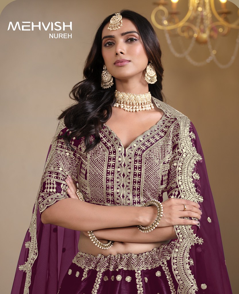 MEHVISH NUREH BY DANI CREATIONS 1021 TO 1024 SERIES ART SILK LEHENGAS