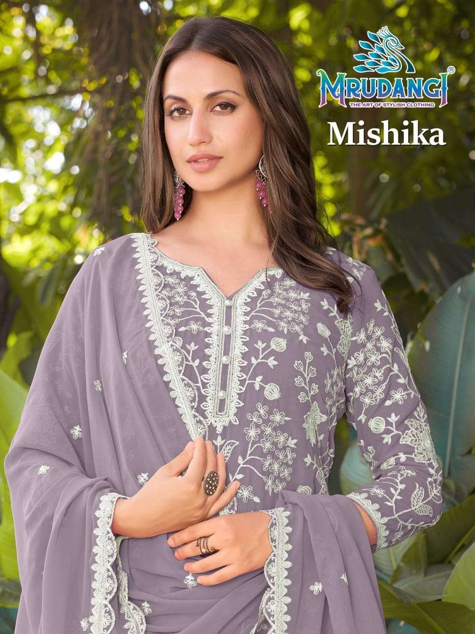 MISHIKA BY MRUDANGI 742 TO 744 SERIES DESIGNER REAL GEORGETTE DRESSES