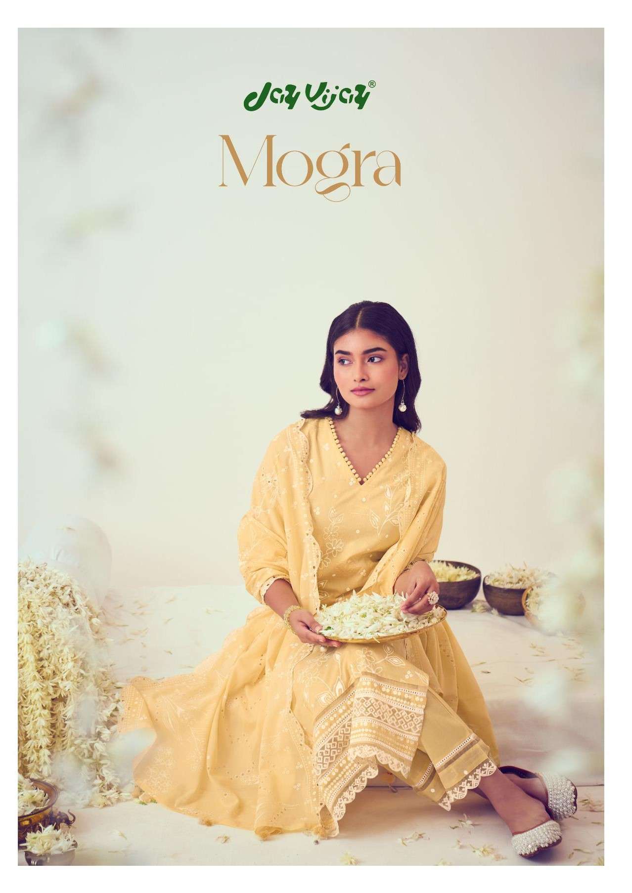 MOGRA BY JAY VIJAY 9041 TO 9046 SERIES DESIGNER PURE COTTON DRESSES