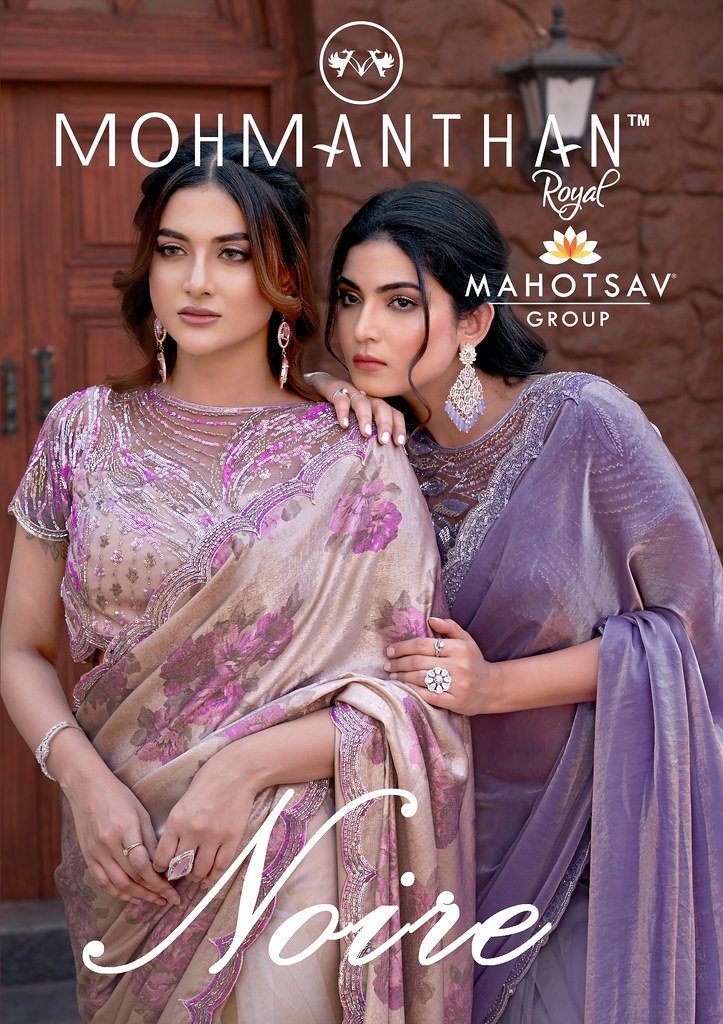 MOHMANTHAN NOIRE BY MAHOTSAV 25407 TO 25415 SERIES STITCHED SAREES