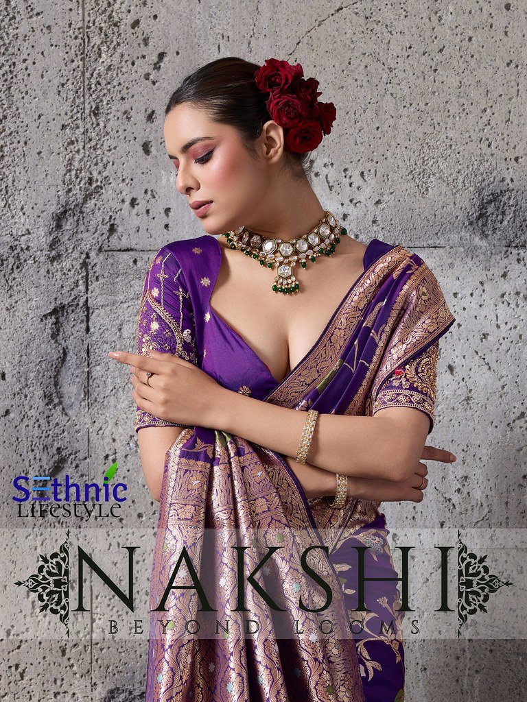 NAKSHI BY SETHNIC 111001 TO 111004 SERIES FANCY BANARASI SILK SAREES