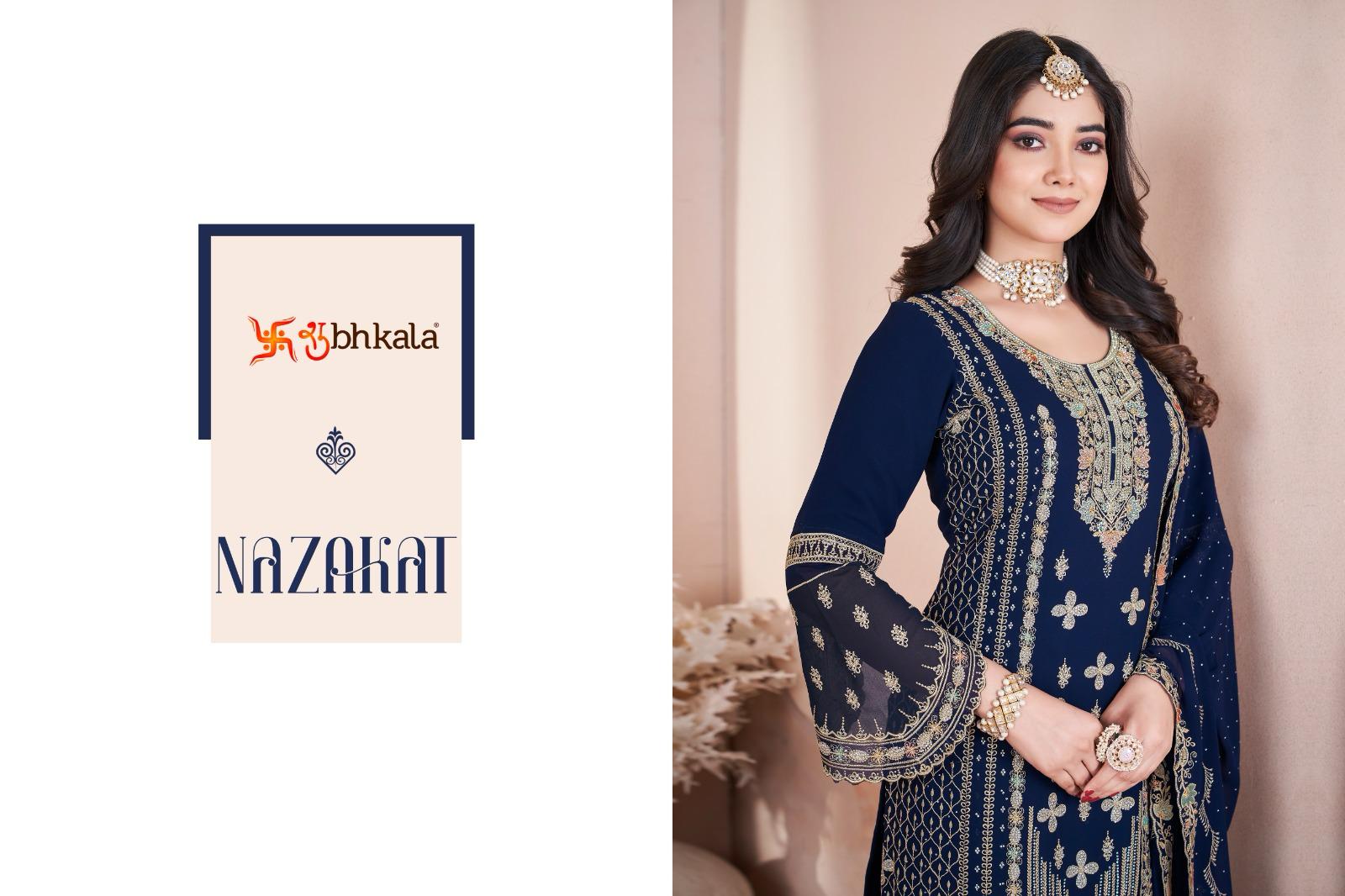 NAZAKAT BY SHUBHKALA 41031 TO 41034 SERIES FANCY GEORGETTE DRESSES