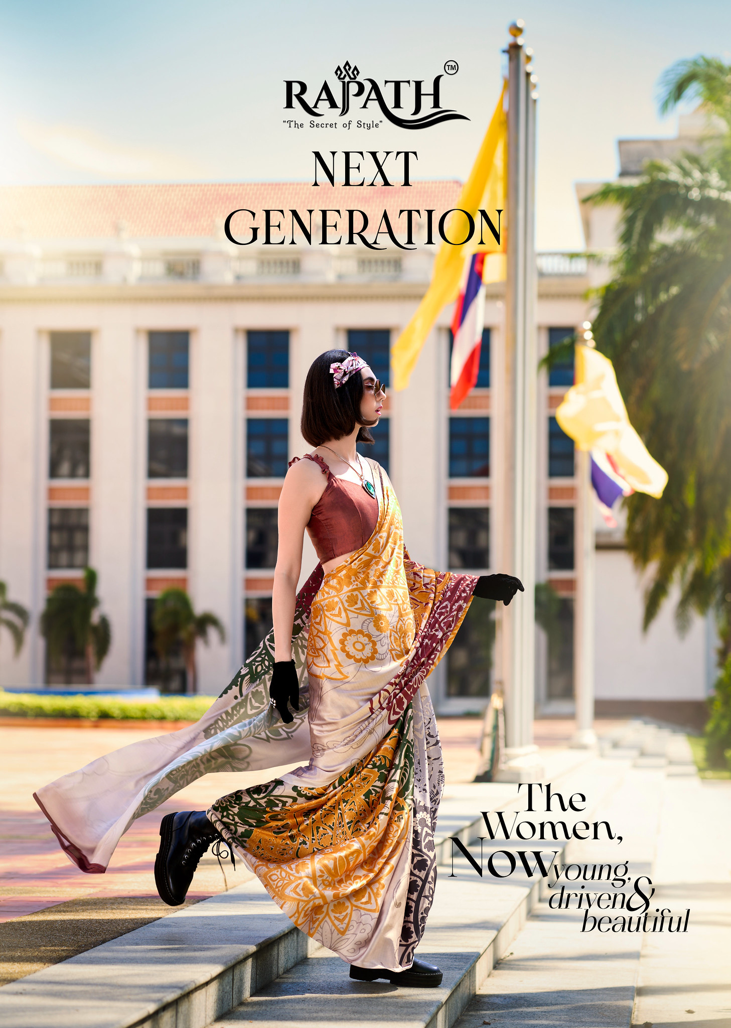NEXT GENERATION 670019 TO 670027 SERIES BY RAJPATH JAPAN SATIN CREPE SILK SAREES