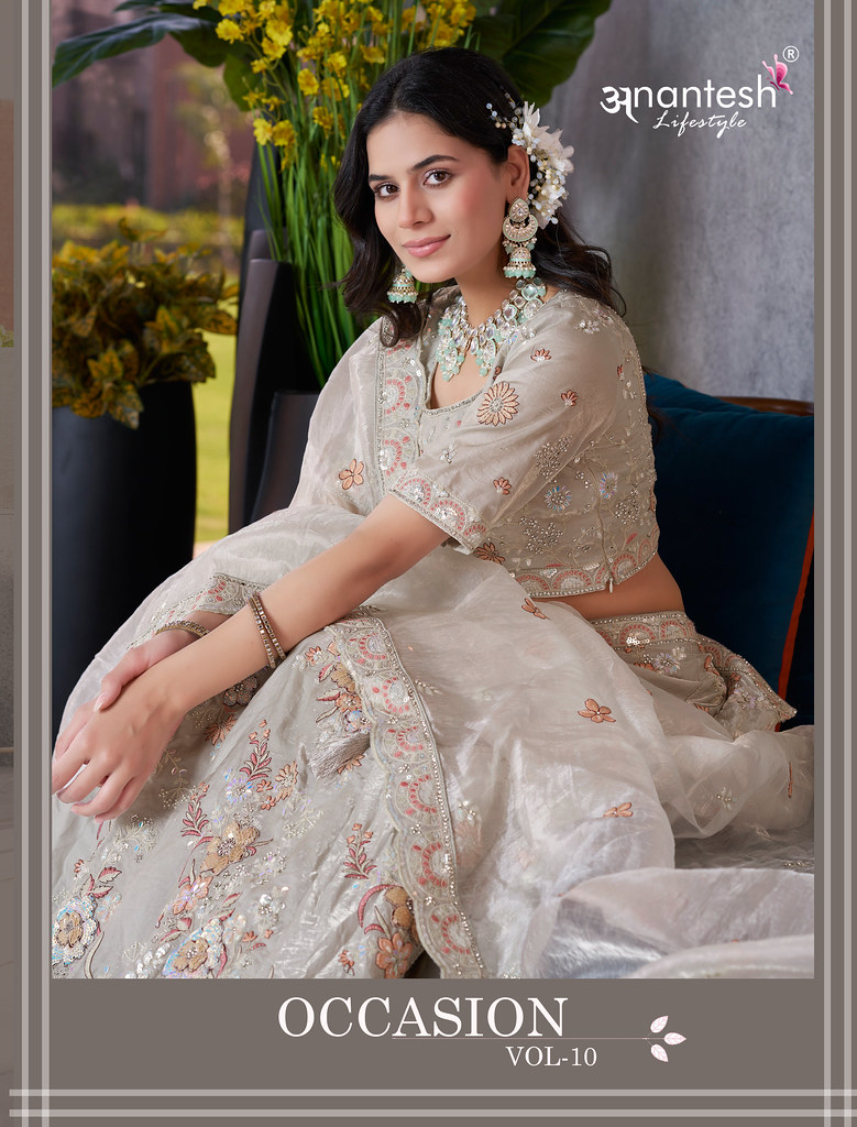 OCCASION VOL-10 BY ANANTESH LIFESTYLE 5035 TO 5040 SERIES BRIDAL LEHENGAS