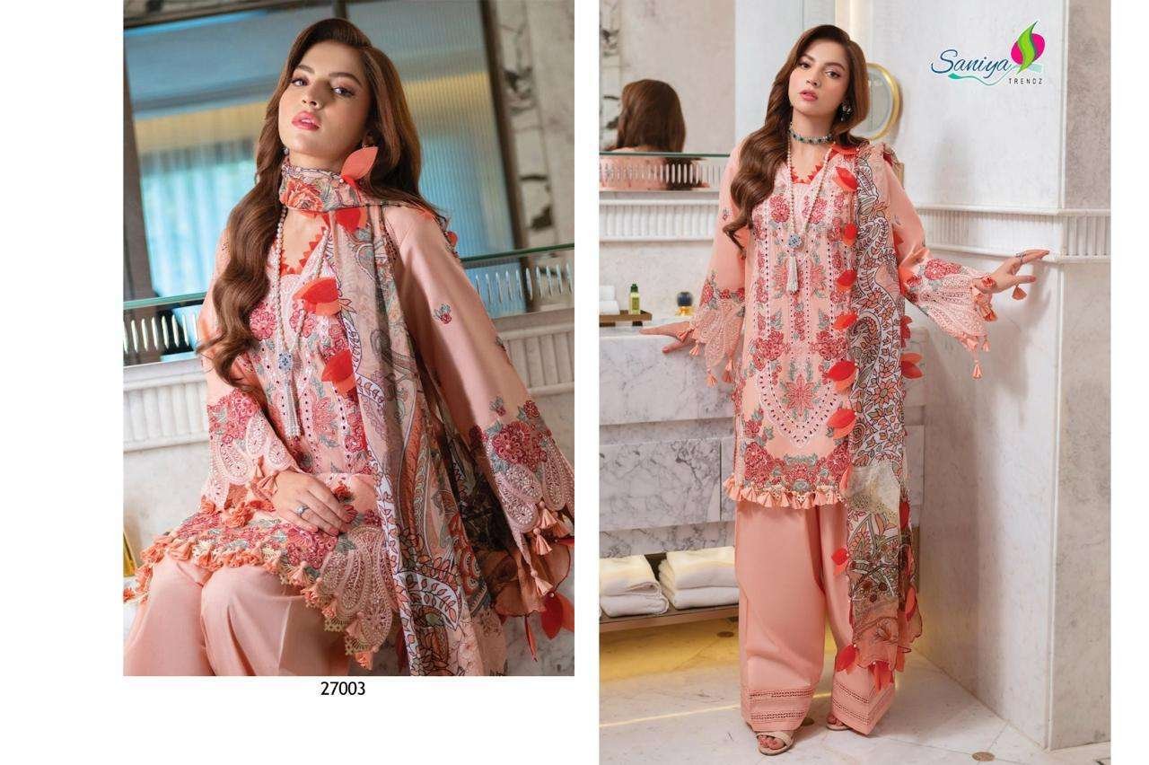 OMBRE 27003 BY SANIYA TRENDZ FANCY DESIGNER COTTON PAKISTANI DRESS