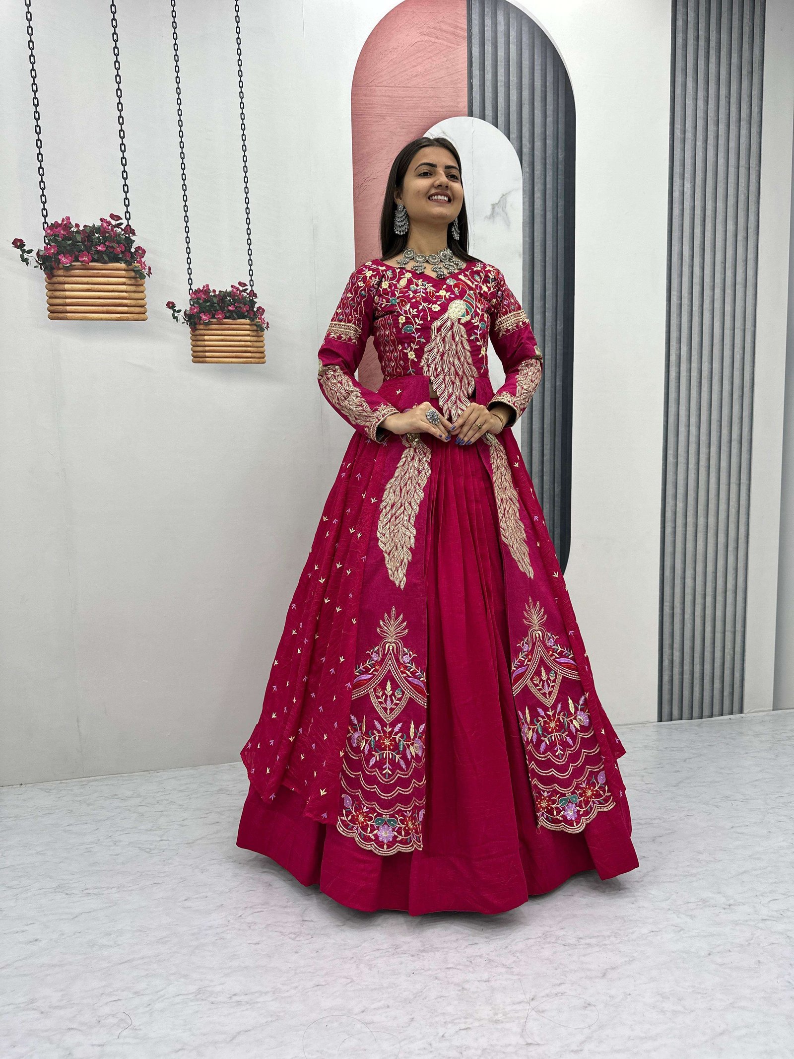 PC-528 COLOURS BY SUSWANI FANCY DESIGNER PURE VICHITRA SHRUG LEHENGAS