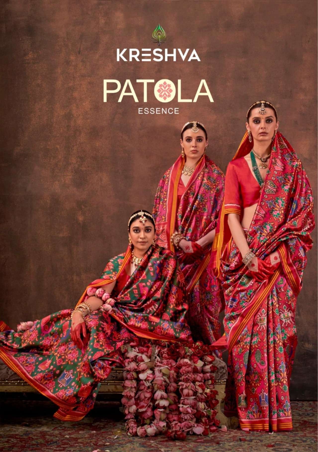 PATOLA ESSENCE BY KRESHVA P-081 TO P-084 SERIES TWILL PV SILK SAREES