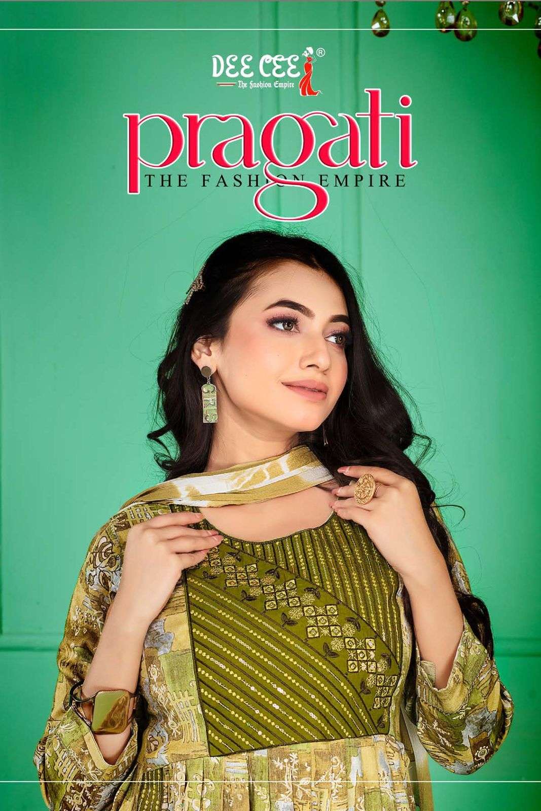 PRAGATI BY DEE CEE 101 TO 106 SERIES CAPSULE PRINTED STITCHED DRESSES