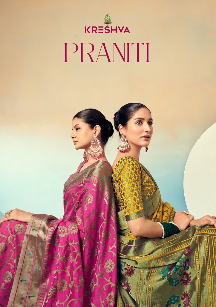 PRANITI BY KRESHVA K-1021 TO K-1024 SERIES LUX PV GEORGETTE SAREES