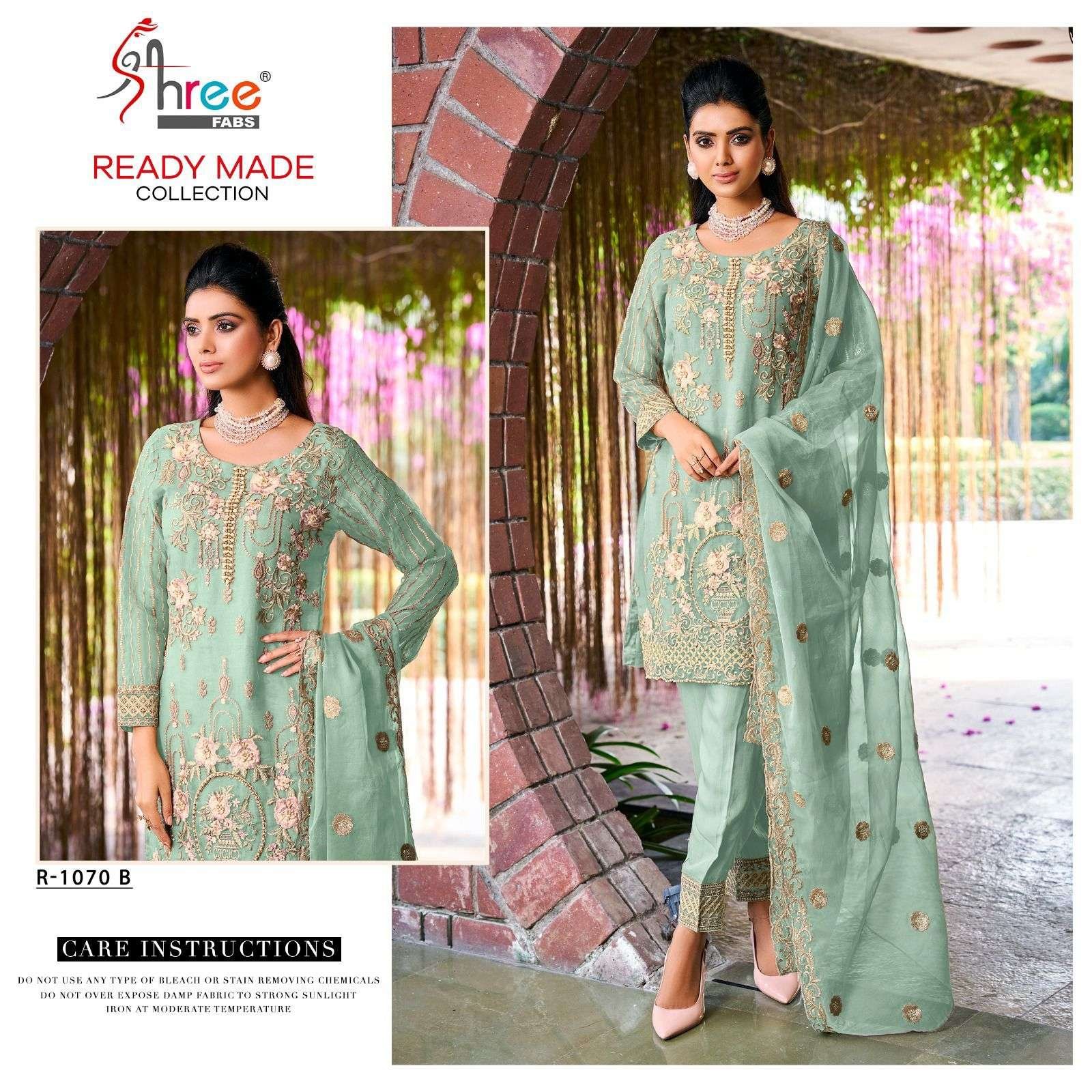 R-1070-B HIT DESIGN BY SHREE FABS ORGANZA PAKISTANI STITCHED DRESS