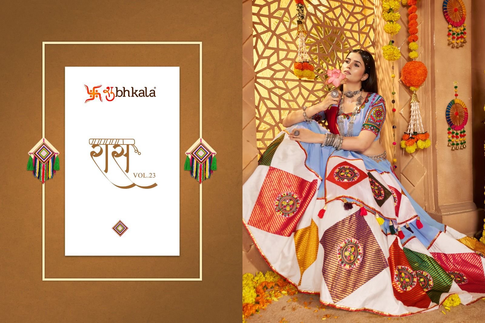 RAAS VOL-23 BY SHUBHKALA 11041 TO 11043 SERIES NAVRATRI LEHENGAS