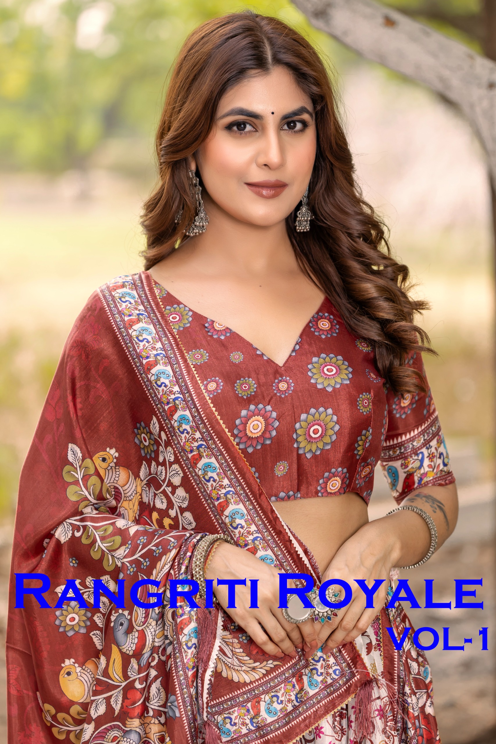 RANGRITI ROYALE VOL-1 BY MD LIFESTYLE 4001 TO 4004 SERIES DOLA SILK LEHENGAS