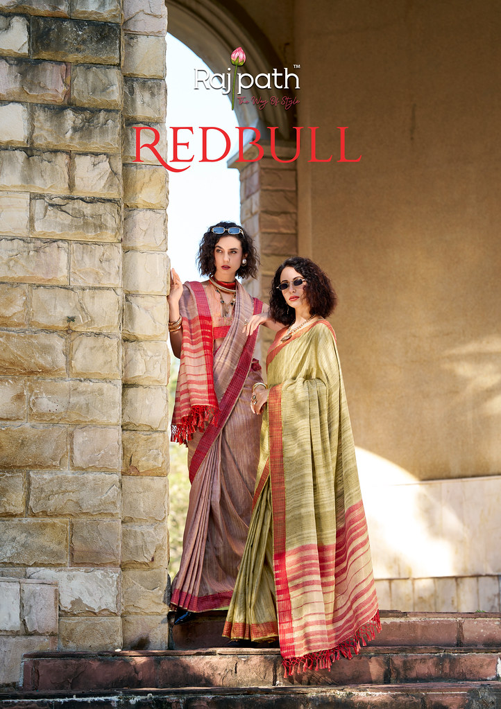 REDBULL BY RAJPATH 940001 TO 940006 SERIES PURE HANDLOOM KATAN SAREES