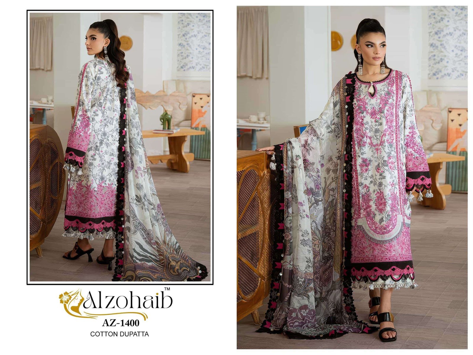 RIWAYAT HIT DESIGNS BY ALZOHAIB DESIGNER COTTON PAKISTANI DRESSES