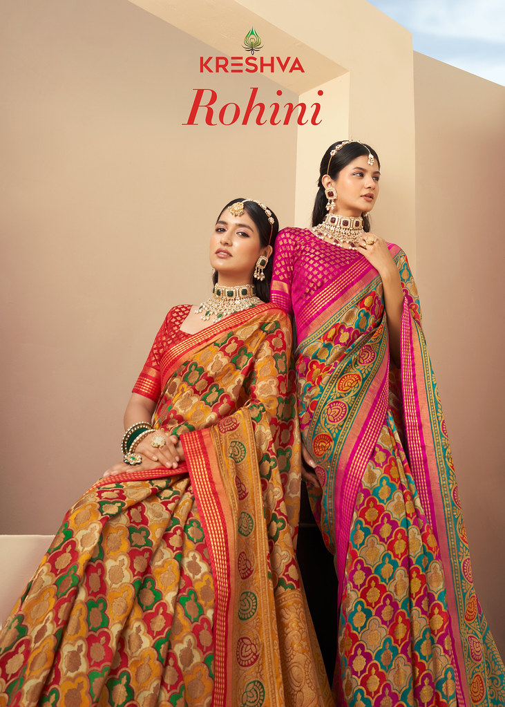 ROHINI BY KRESHVA K-1025 TO K-1028 SERIES LUX PV GEORGETTE SAREES