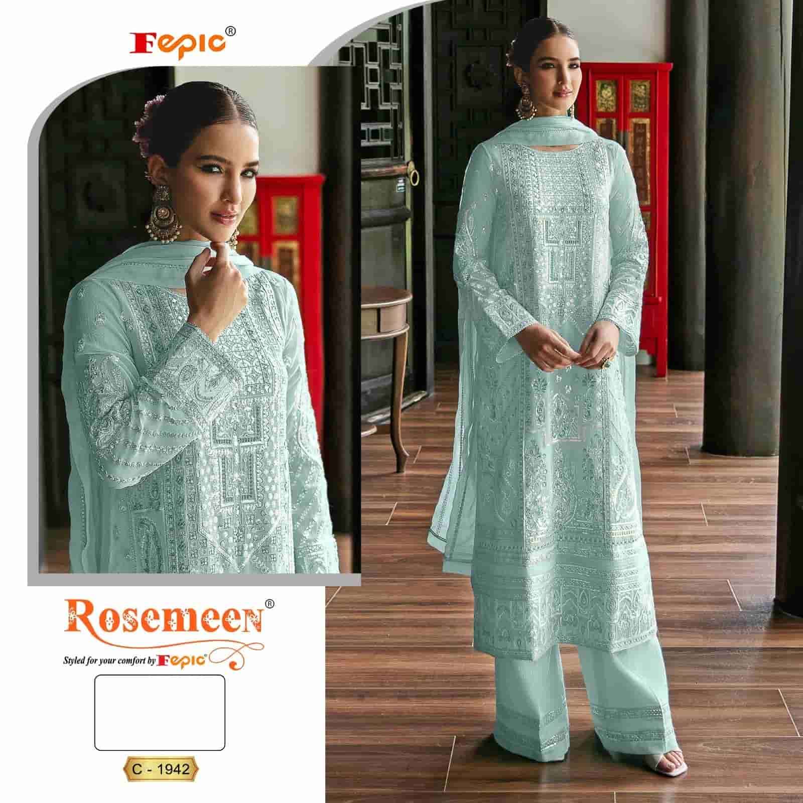 ROSEMEEN C-1942 COLOURS BY FEPIC HEAVY GEORGETTE PAKISTANI DRESSES