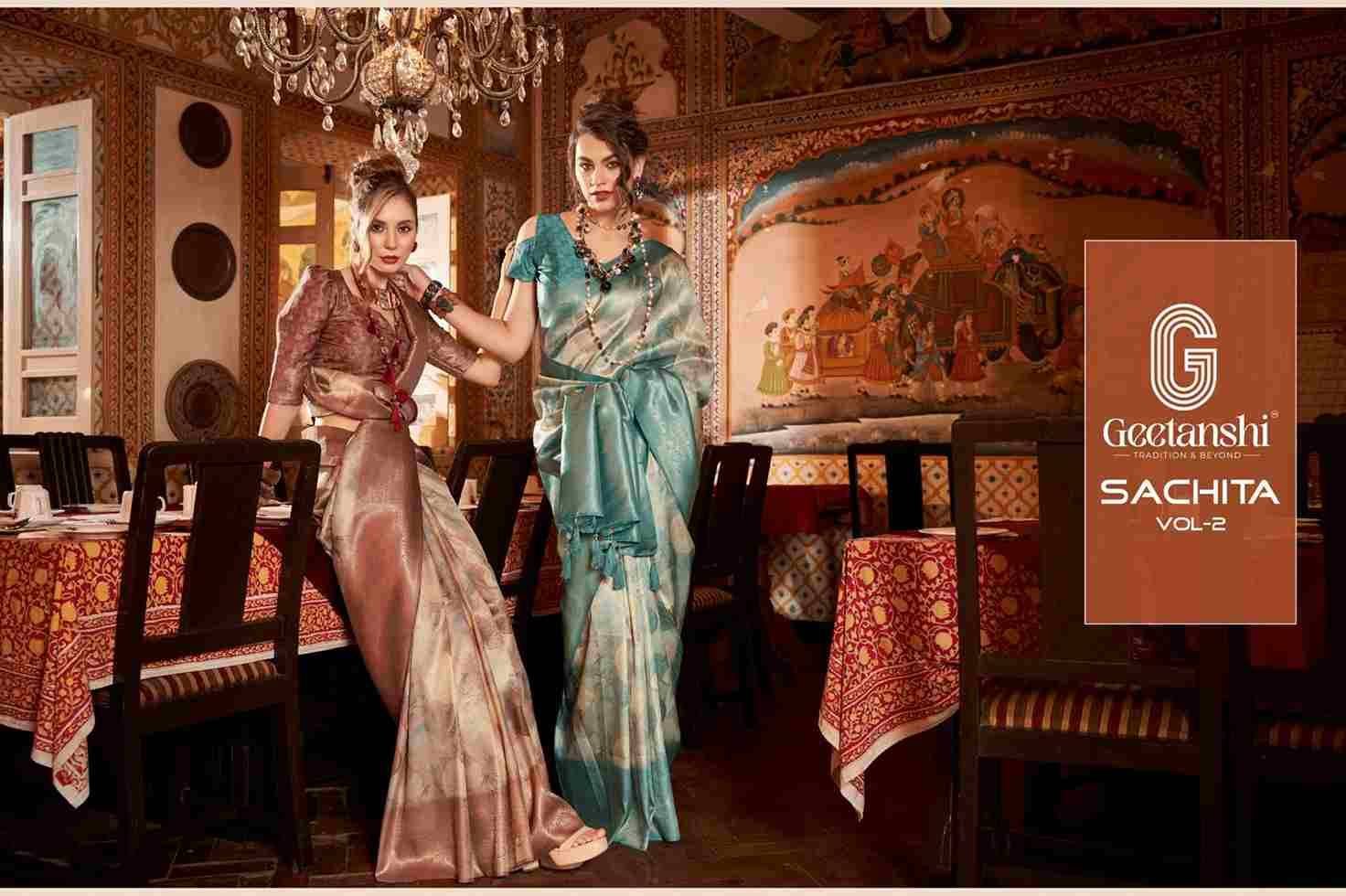 SACHITA VOL-2 BY GEETANSHI 56-A TO 68-B SERIES HEAVY SOFTY SILK SAREES