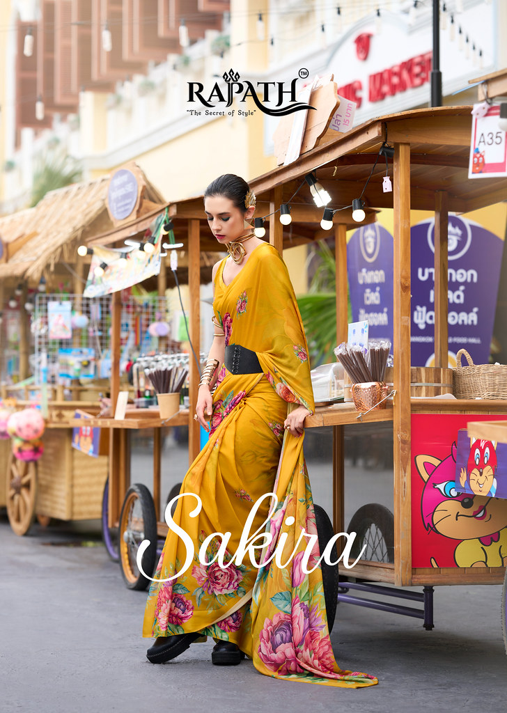SAKIRA BY RAJPATH 730001 TO 730008 SERIES GEORGETTE PRINTED SAREES