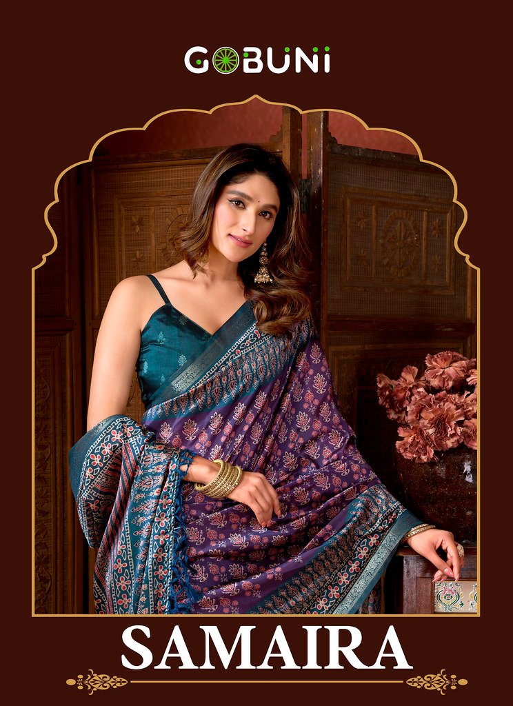 SAMAIRA BY GOBUNI 2801 To 2806 SERIES CLUSTER DIGITAL PRINT SAREES