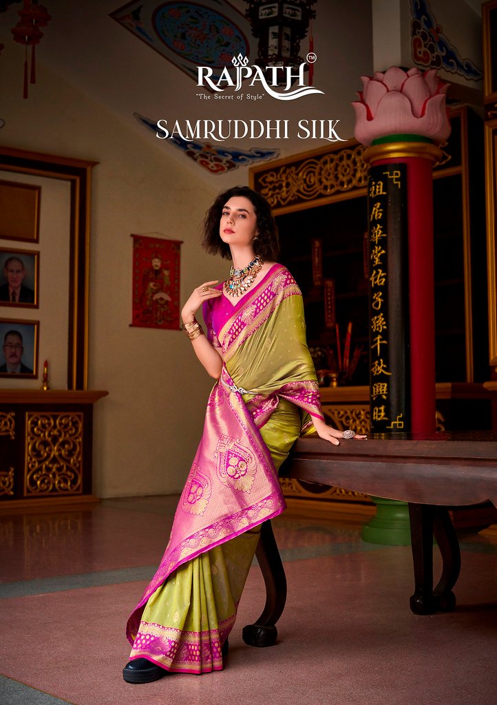 SAMRUDDHI SILK BY RAJPATH 830001 TO 830008 SERIES SOFT SILK SAREES
