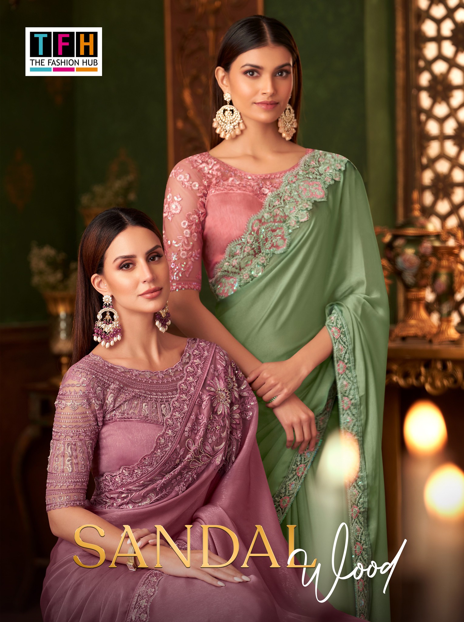 SANDALWOOD VOL-14 BY TFH 1401 TO 1418 SERIES FANCY DESIGNER SAREES