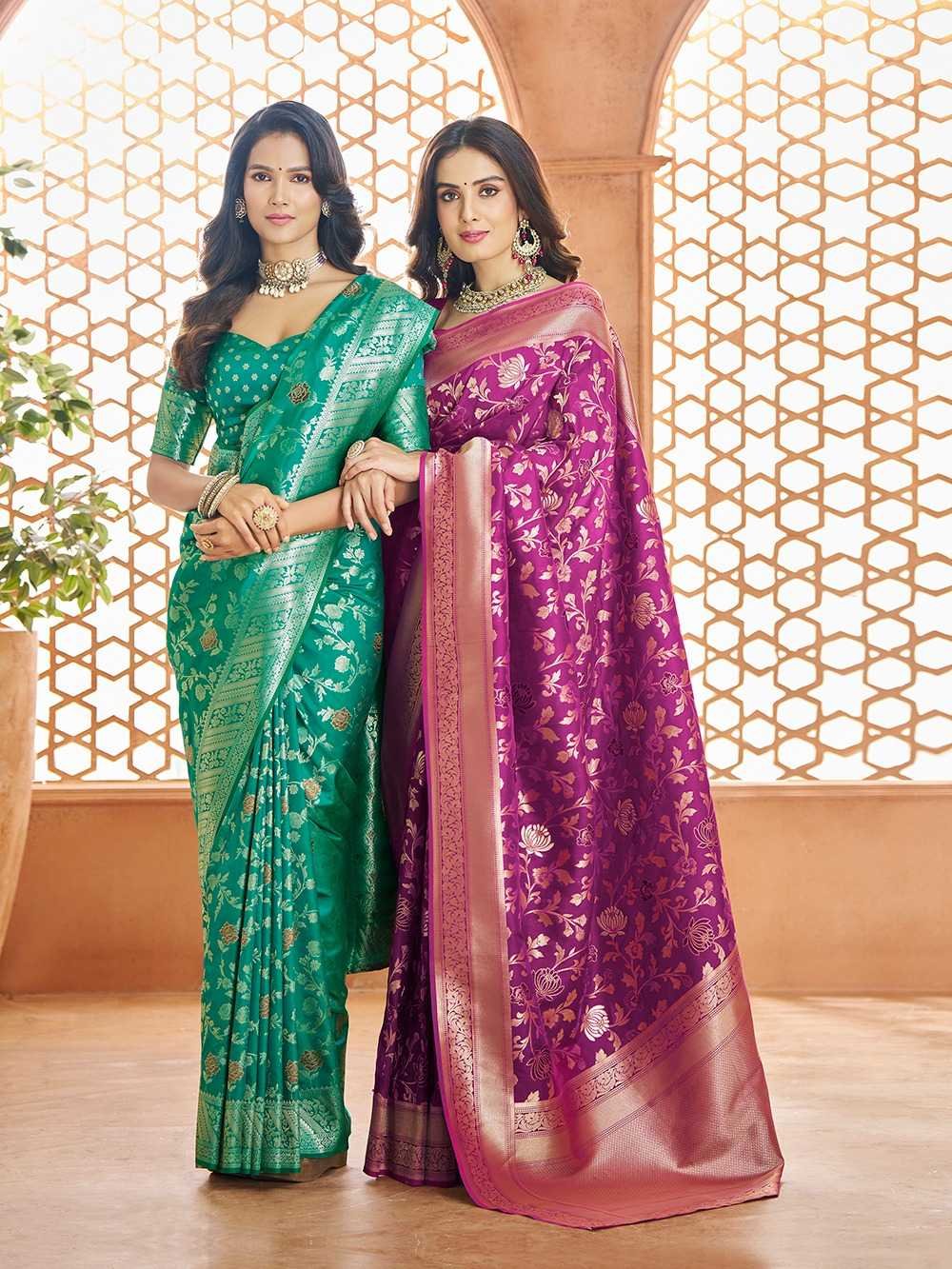 SAVITRI VOL-1 BY RAJPATH 970001 TO 970006 SERIES BANARASI SILK SAREES