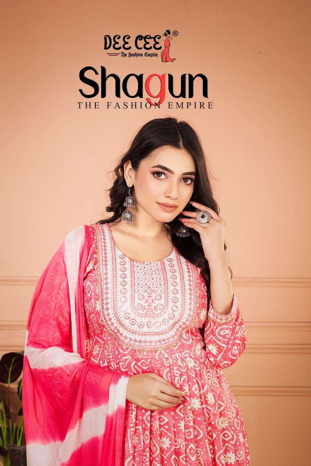 SHAGUN BY DEE CEE 101 TO 106 SERIES CAPSULE PRINTED STITCHED DRESSES