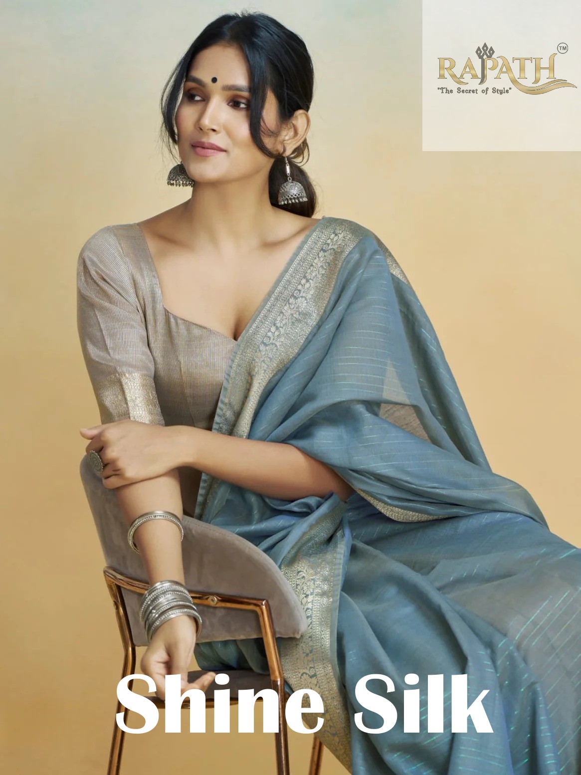 SHINE SILK BY RAJPATH 960001 TO 960006 SERIES FANCY KHADI SILK SAREES