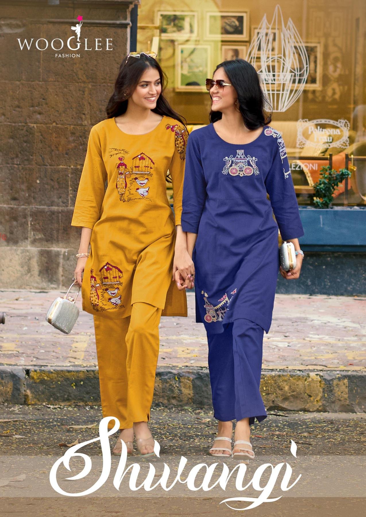 SHIVANGI BY WOOGLEE 2001 TO 2006 SERIES COTTON FLEX KURTIS WITH PANT
