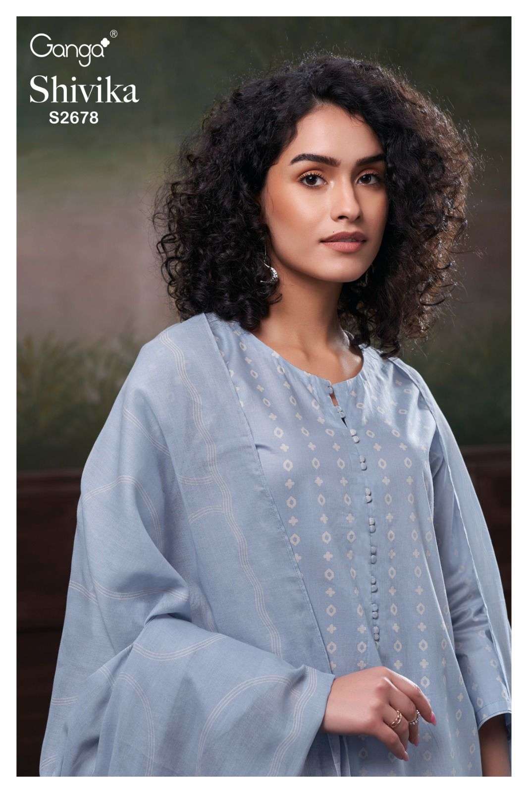 SHIVIKA 2678 BY GANGA FASHIONS 2678-A TO 2678-D SERIES COTTON DRESSES