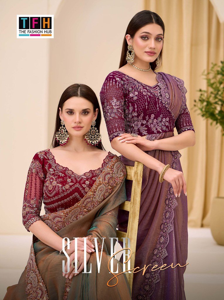 SILVER SCREEN VOL-23 BY TFH 33001 TO 33018 SERIES DESIGNER SAREES