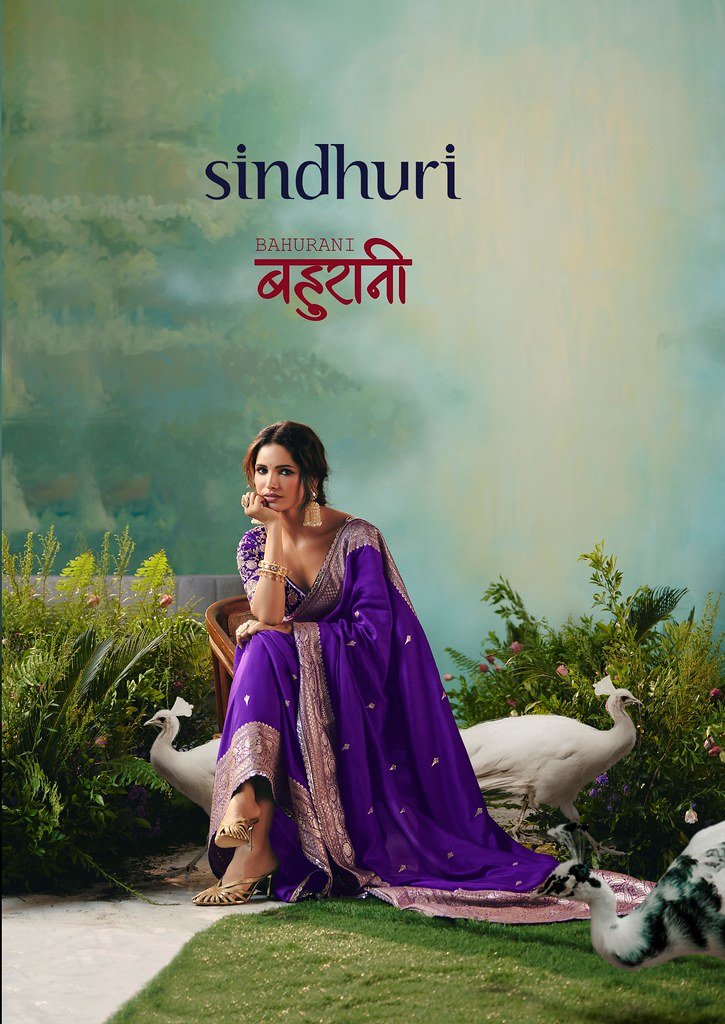 SINDHURI BAHURANI BY KIMORA 441 TO 451 SERIES DOLA VISCOSE SILK SAREES