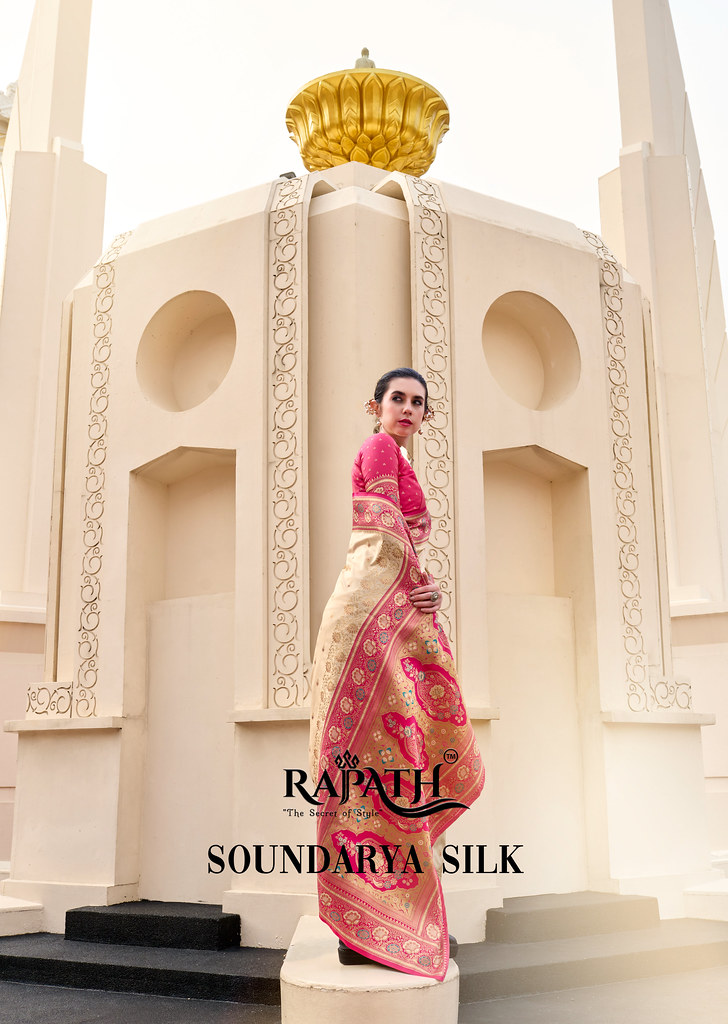 SOUNDARYA SILK BY RAJPATH 860001 TO 860008 SERIES BANARASI SILK SAREES
