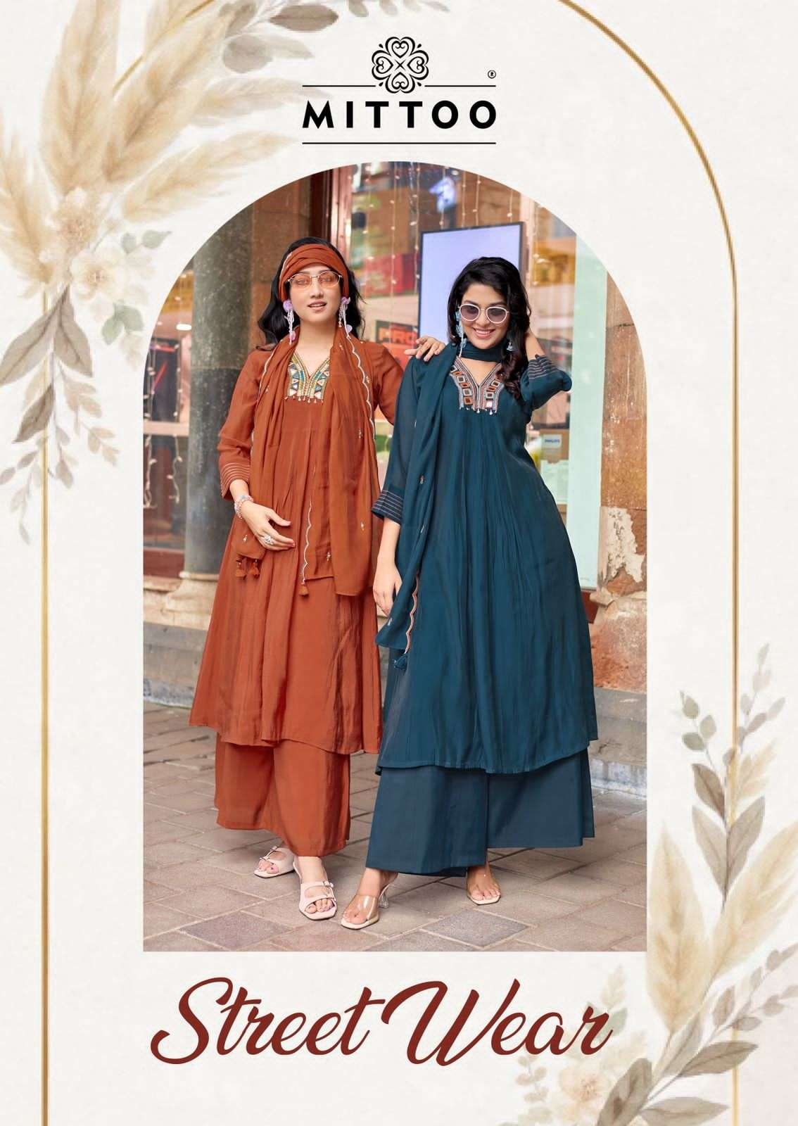 STREET WEAR BY MITTOO 2001 TO 2006 SERIES FANCY MAL CHANDERI DRESSES