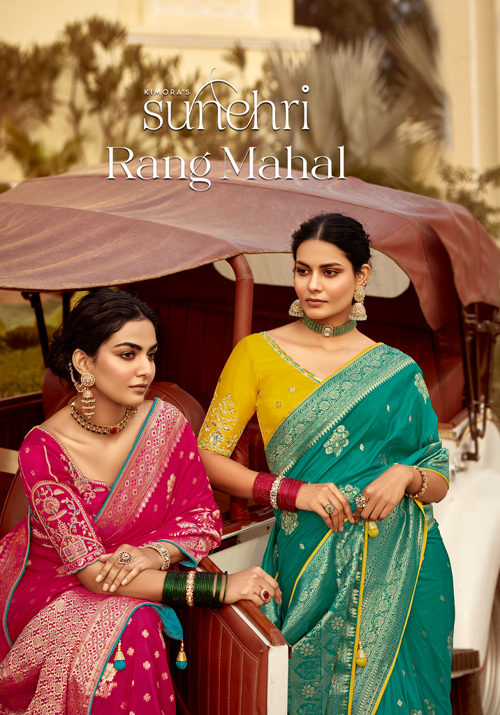 SUNEHRI RANG MAHAL BY KIMORA 1501 TO 1511 SERIES DOLA SILK SAREES