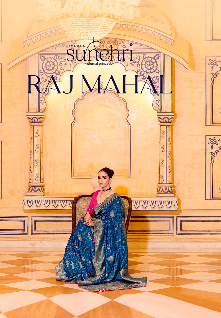 SUNEHRI RAJ MAHAL BY KIMORA 1541 TO 1551 SERIES CREPE SILK SAREES